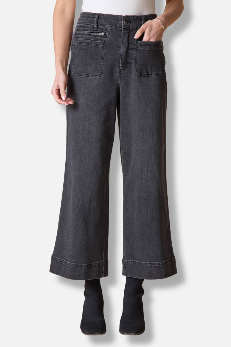 Ankle Jean - Black Denim 