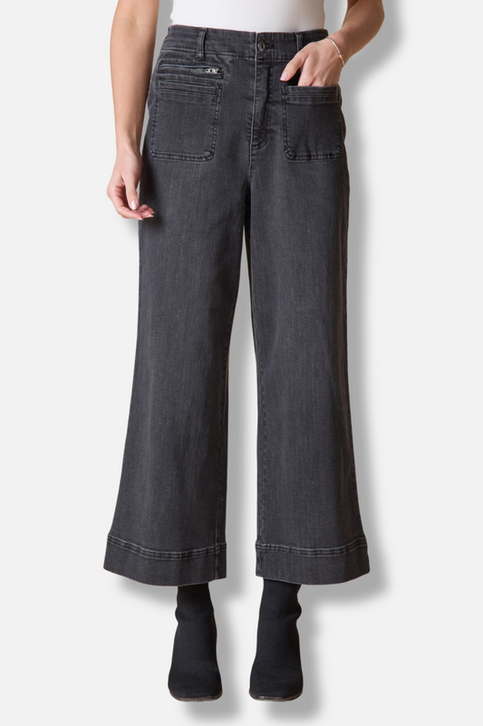 Ankle Jean - Black Denim 
