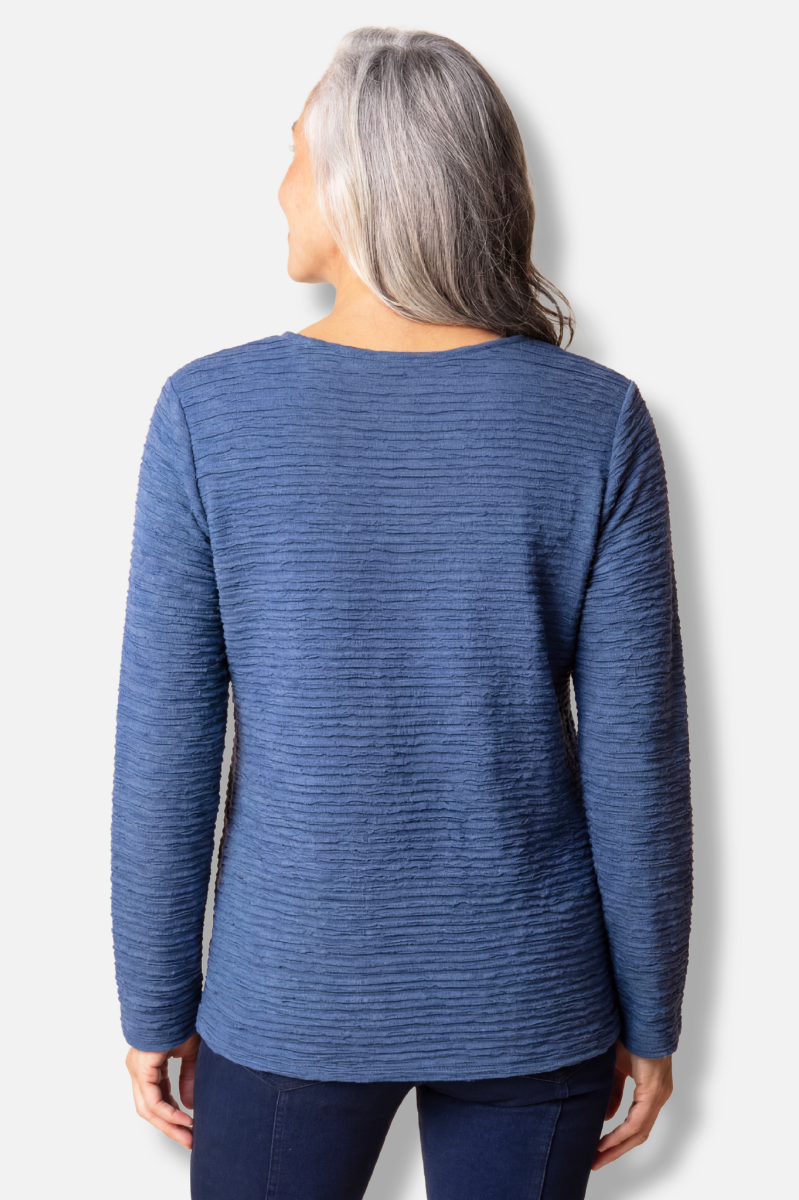 Seamed Tee - Tide