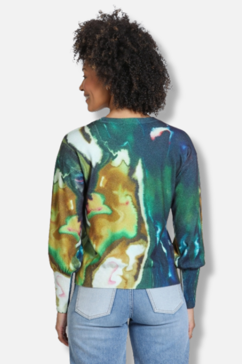Crew Neck Sweater - Forest & Sulphur 