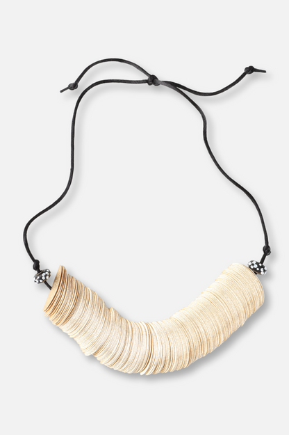 Paper Folds Necklace - Gold