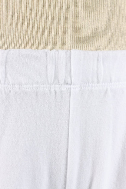 Lettuce Edge Crop Pant Plus - White