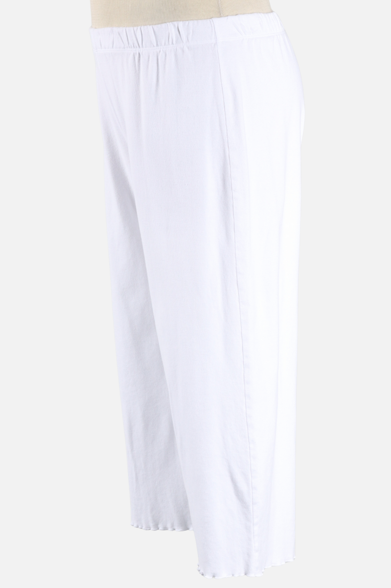 Lettuce Edge Crop Pant - White