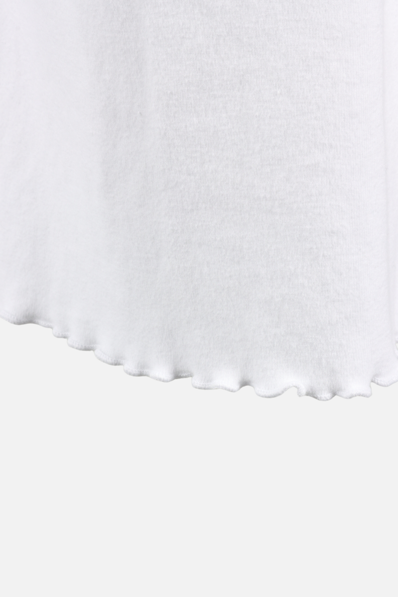 Lettuce Edge Crop Pant - White