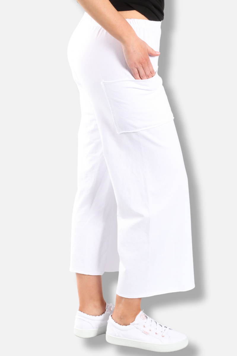 Prairie Crop Pant - White 