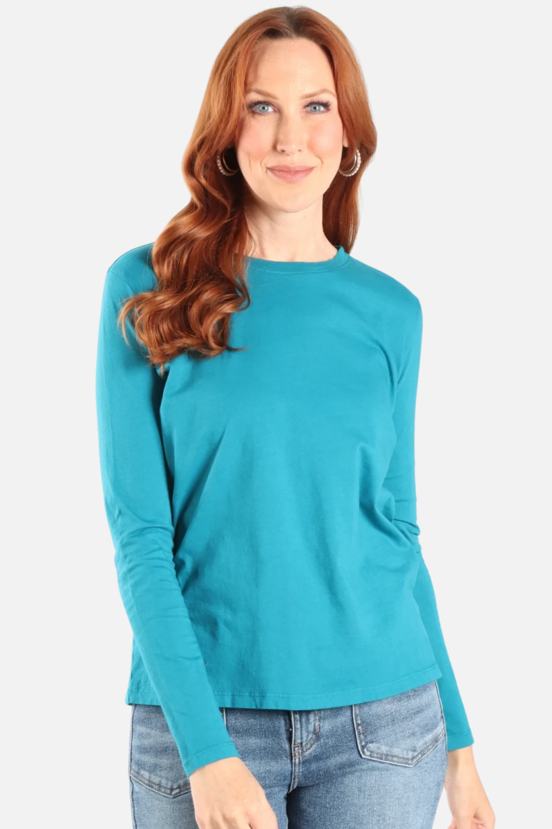 Fawbush's Only! Long Sleeve Crew Plus - Caribbean