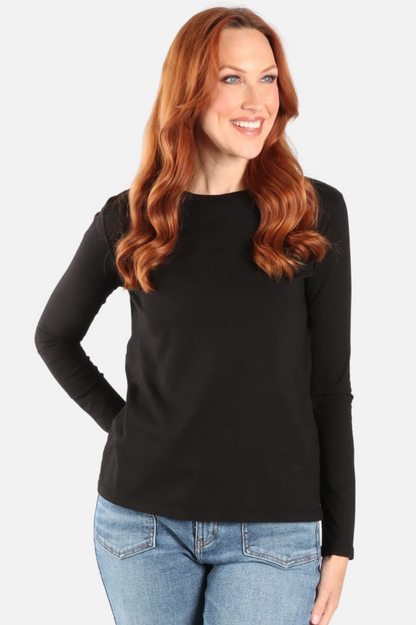 Fawbush's Only! Long Sleeve Crew Plus - Black