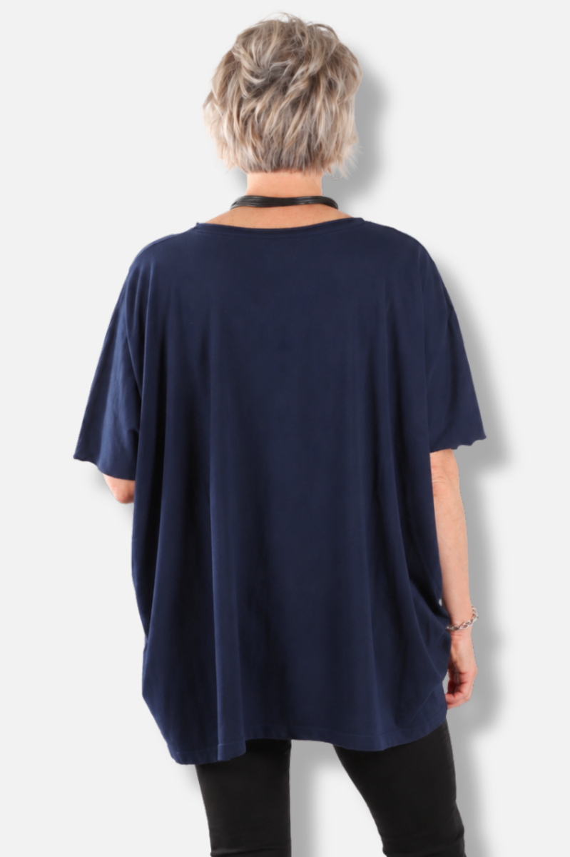 Elbow Sleeve V Tunic - Nebula