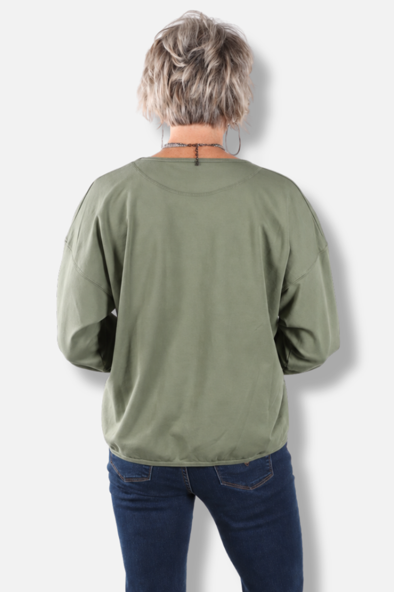 Stretch Terry Sweatshirt - Jungle
