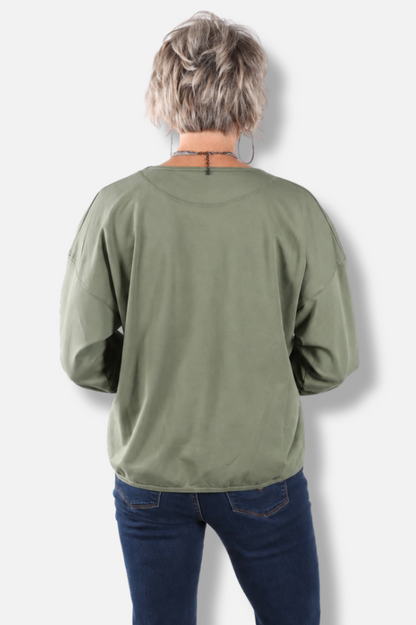Stretch Terry Sweatshirt - Jungle