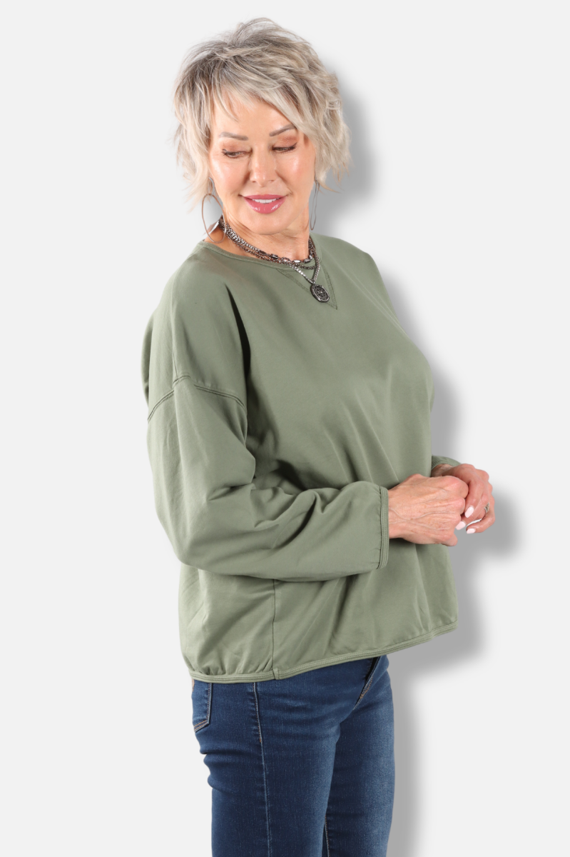 Stretch Terry Sweatshirt - Jungle