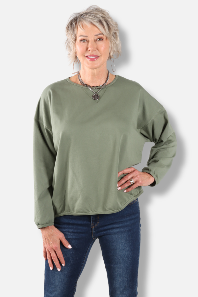 Stretch Terry Sweatshirt - Jungle