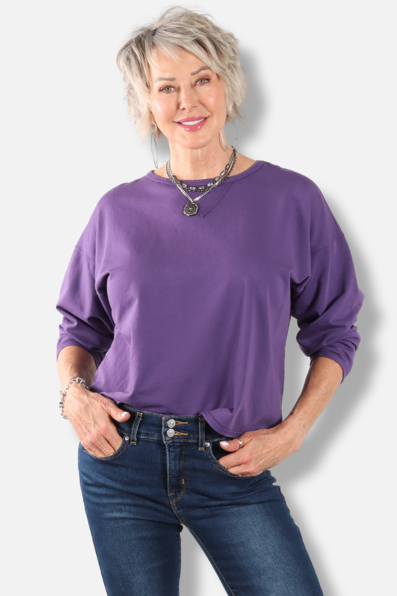 Stretch Terry Sweatshirt - Jam