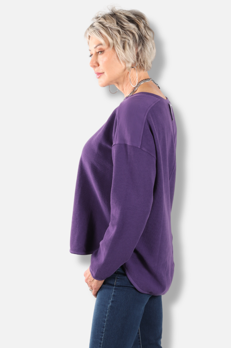 Drop Shoulder Top Plus - Jam