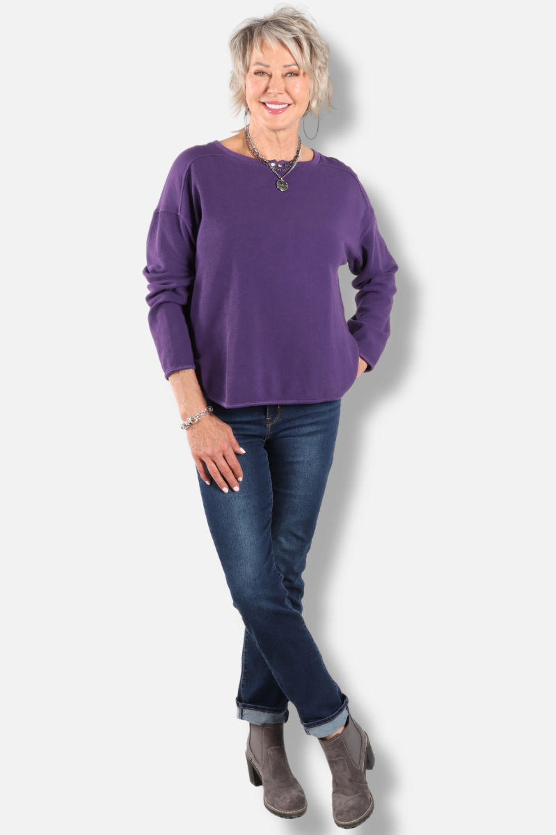 Drop Shoulder Top Plus - Jam