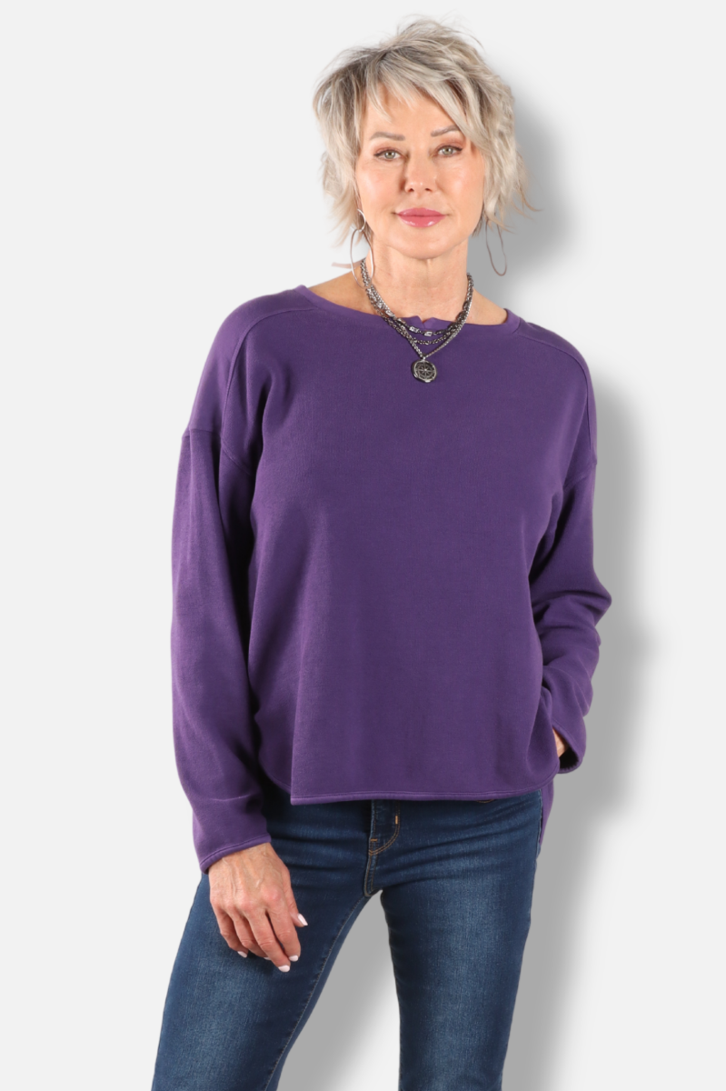 Drop Shoulder Top Plus - Jam