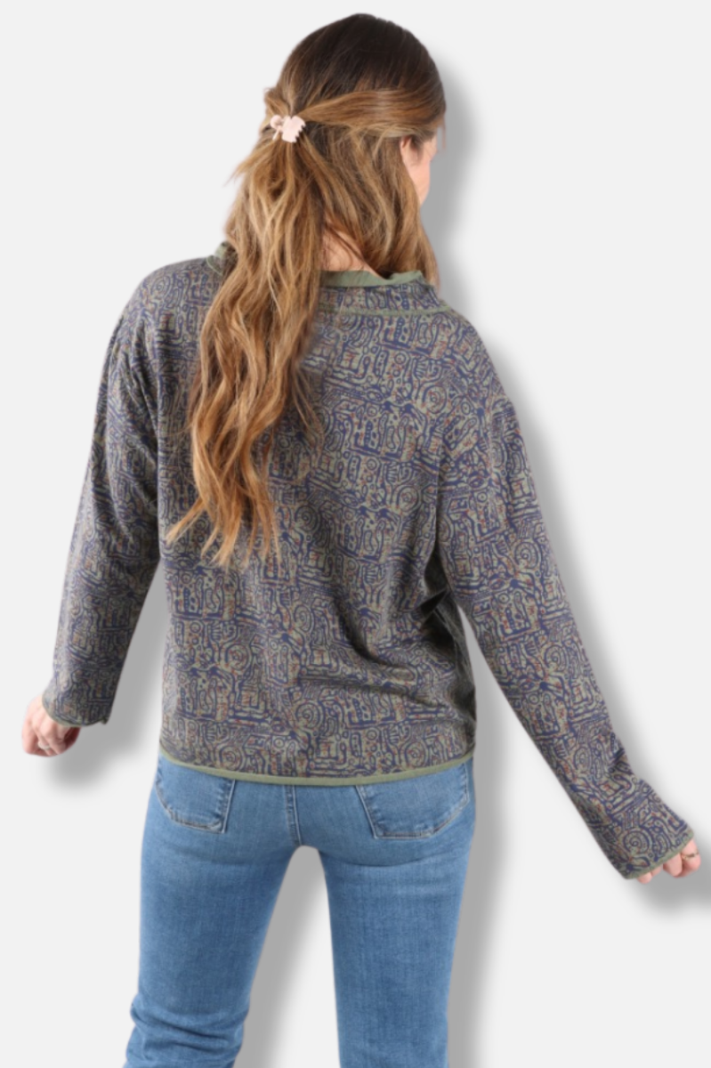 Relax Yoga Top Plus - Jungle Odyssey Print