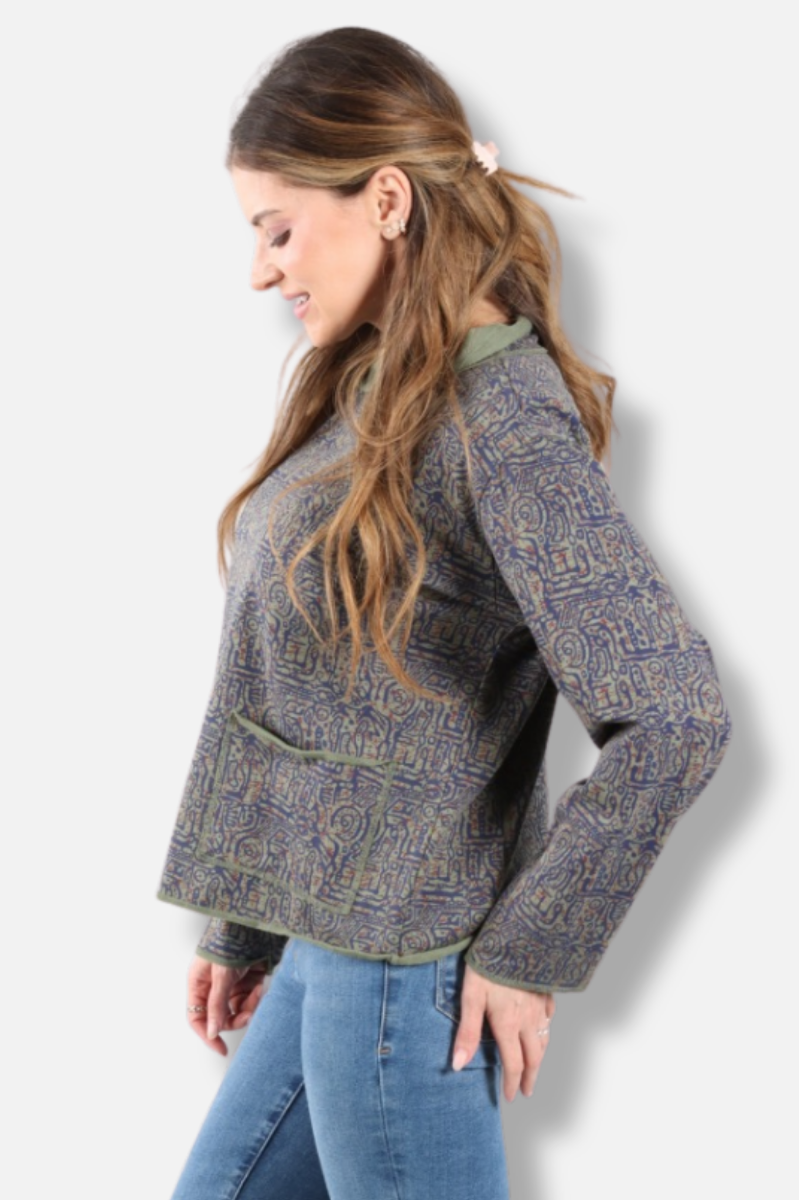 Relax Yoga Top Plus - Jungle Odyssey Print