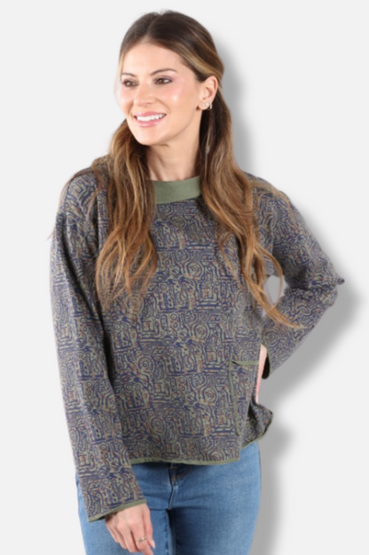 Relax Yoga Top - Jungle Odyssey Print