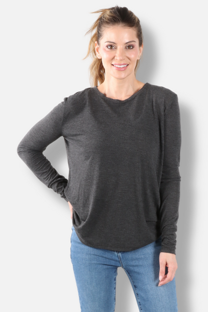 Long Sleeve Crew - Black Prairie Lux