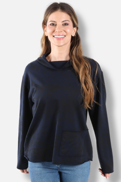 Relax Yoga Top - Nebula Pebbles Print