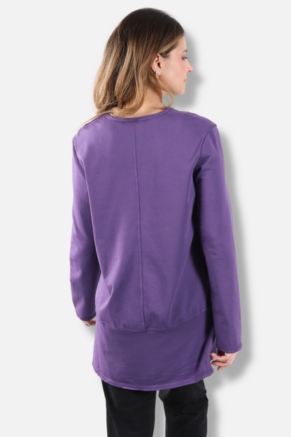 Hi-Low Flounce Tunic Plus - Jam