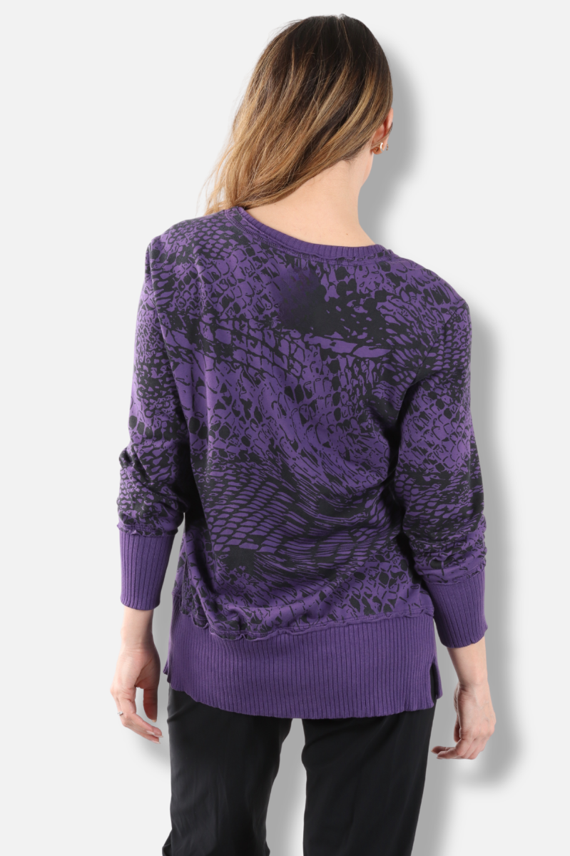 Relax Split Tunic - Jam Pebbles Print