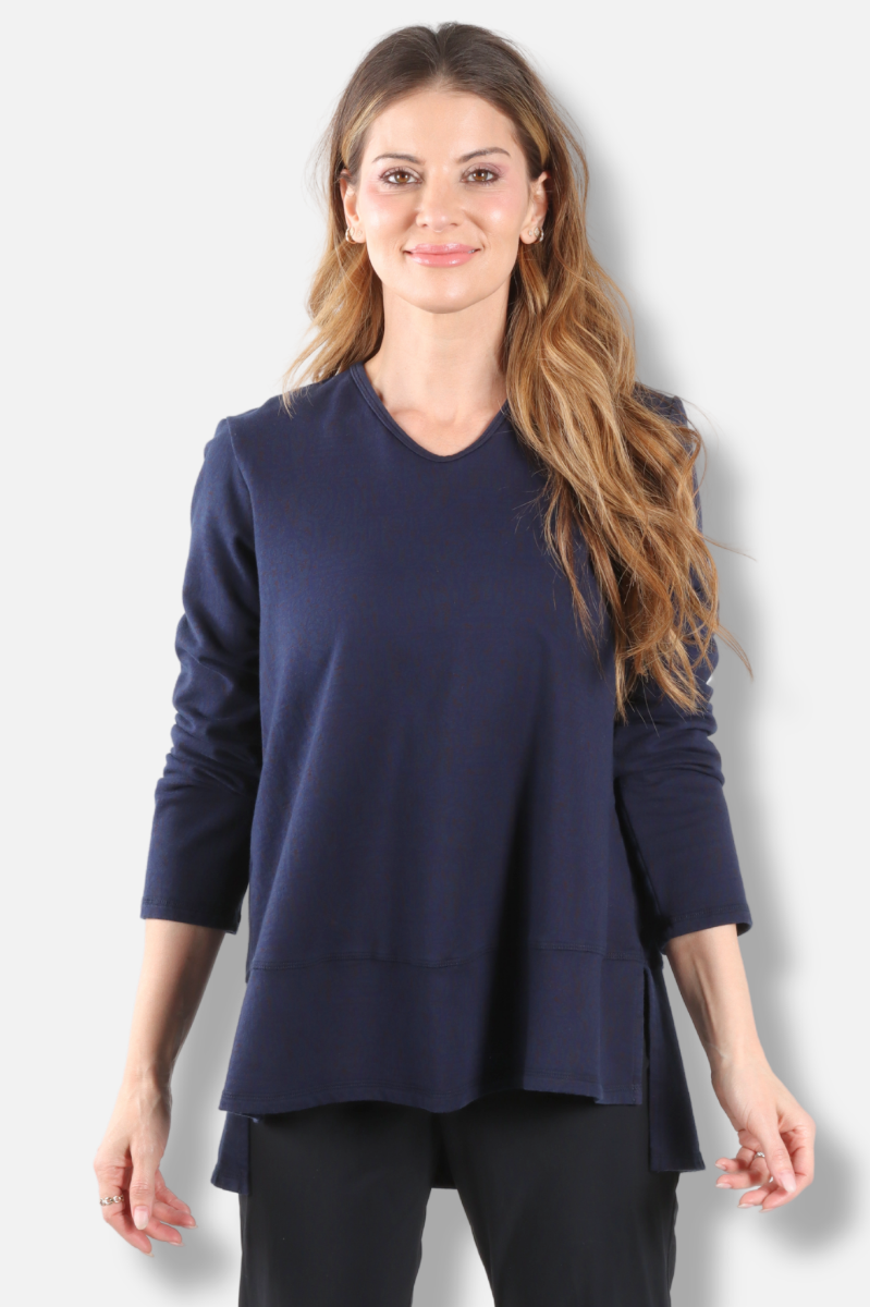 Hi-Low Flounce Tunic - Nebula Odyssey Print 