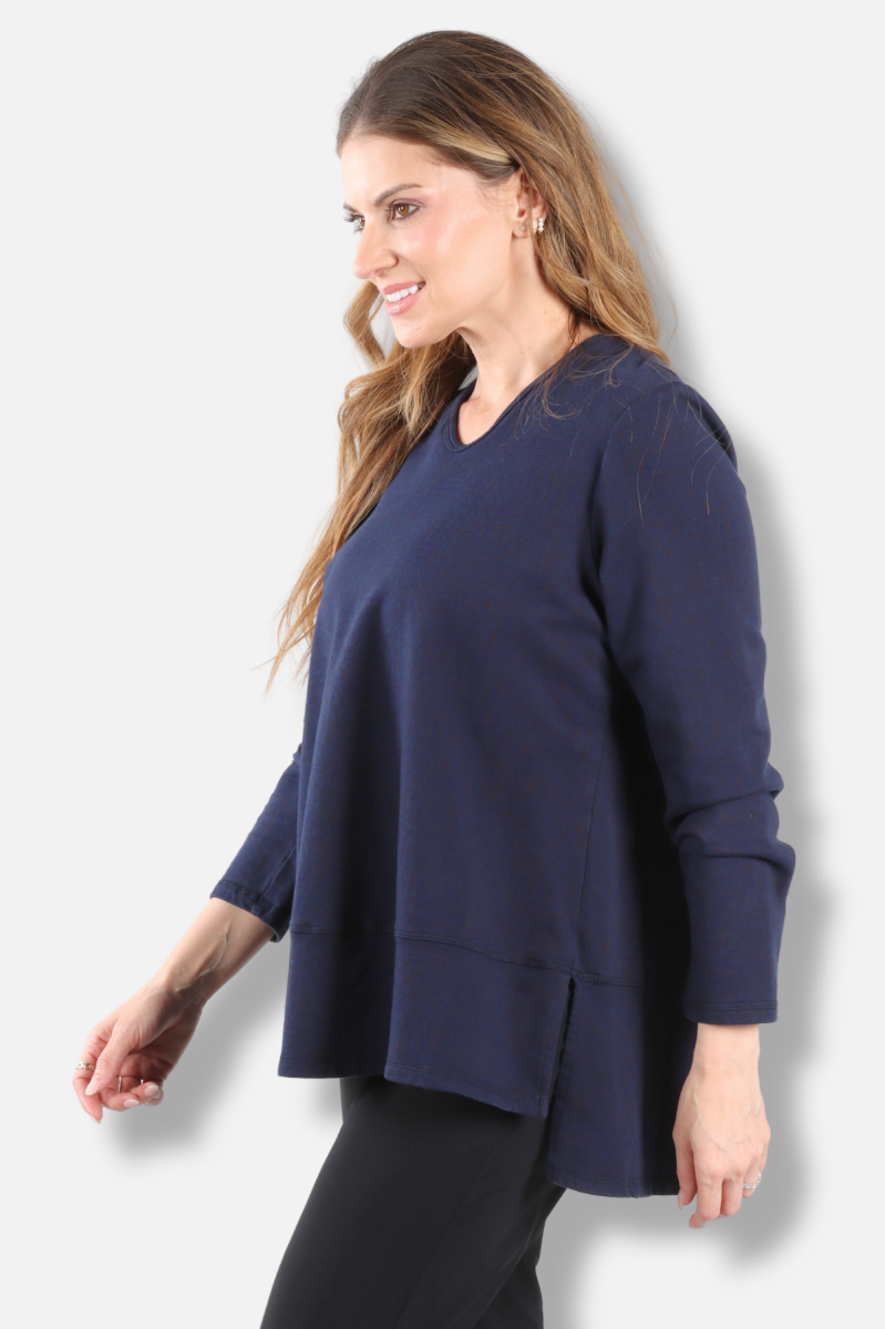 Hi-Low Flounce Tunic - Nebula Odyssey Print 