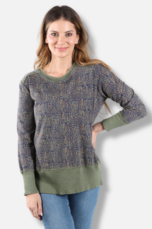 Relax Split Tunic - Jungle Odyssey Print