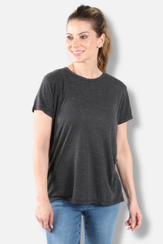 Short Sleeve Crew Plus - Black Prairie Lux 