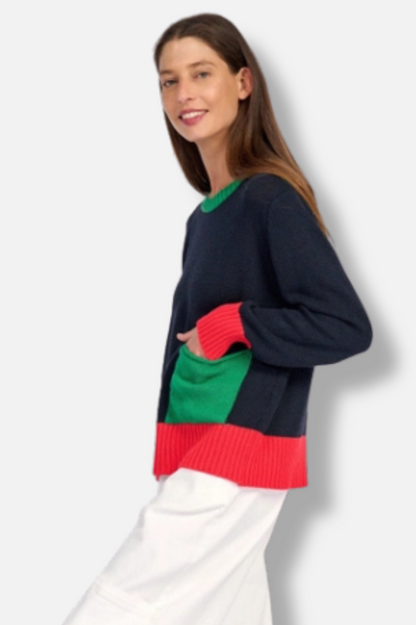Bauble Pocket Sweater - Midnight