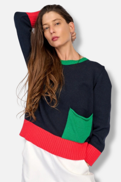 Bauble Pocket Sweater - Midnight