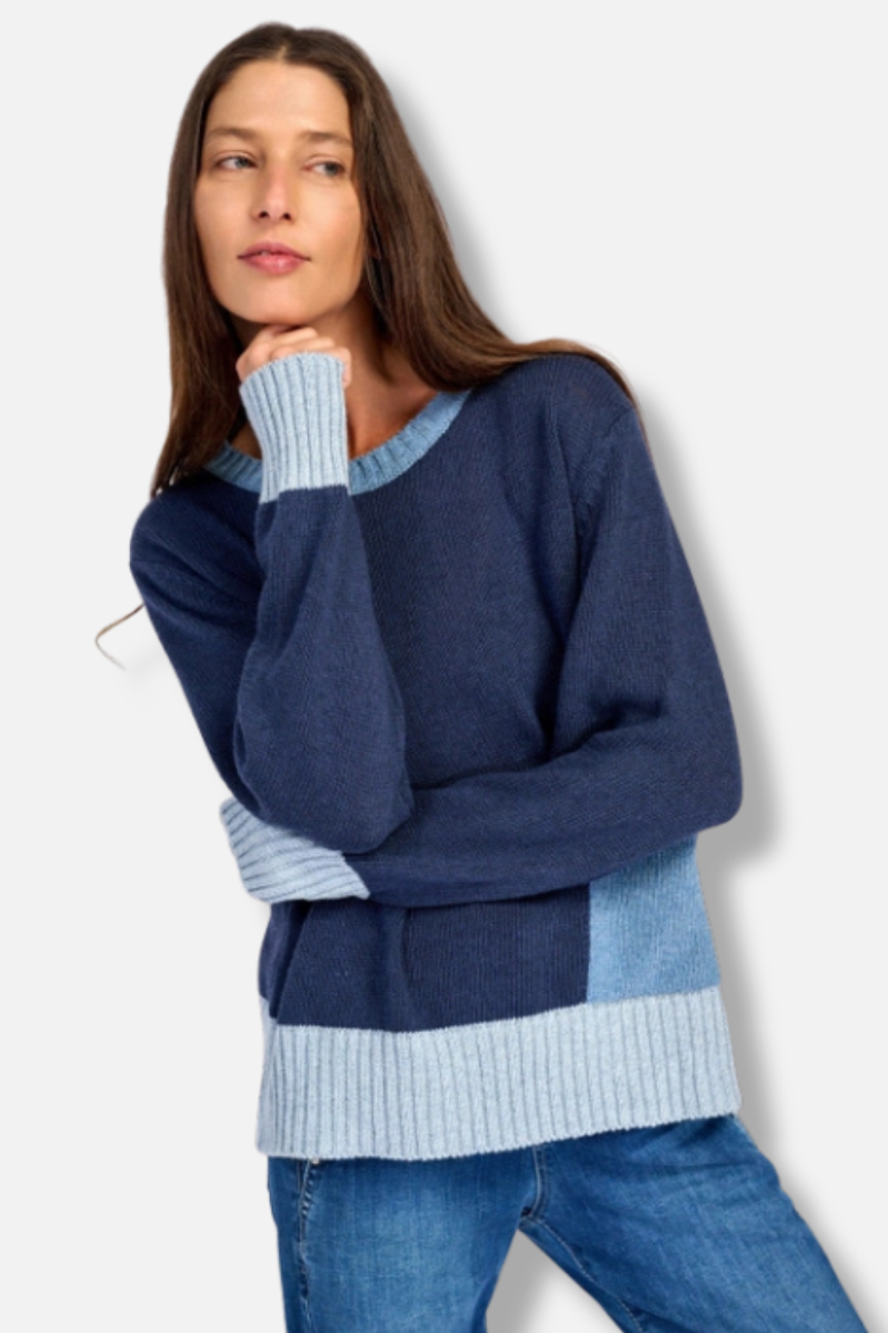 Bauble Pocket Sweater - Navy