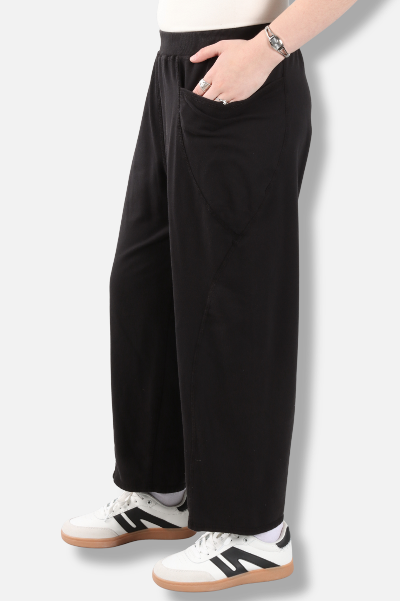 Prairie Crop Pocket Pant - Black 