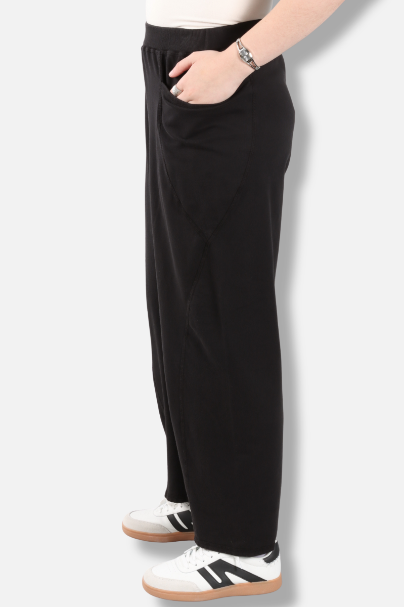 Prairie Sweat Long Pocket Pant Plus - Black 