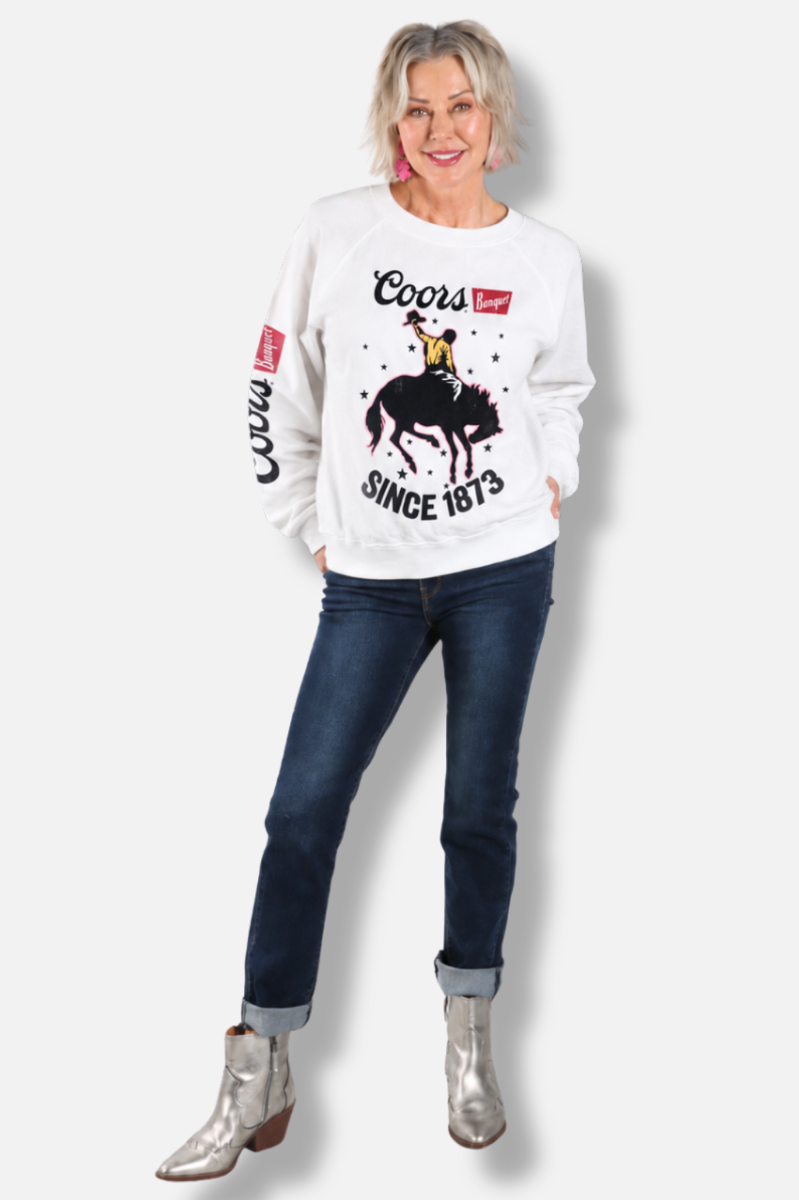 Coors Lite Sweatshirt - White 