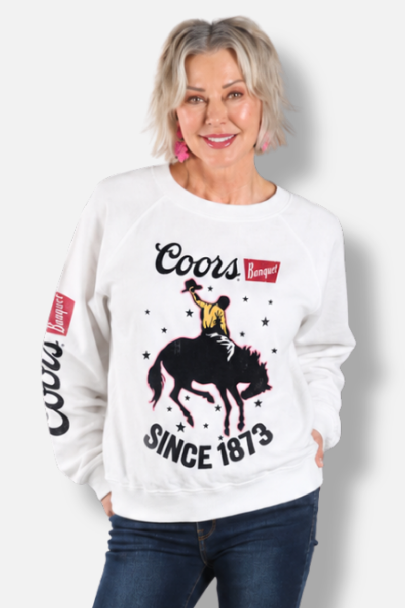 Coors Lite Sweatshirt - White 