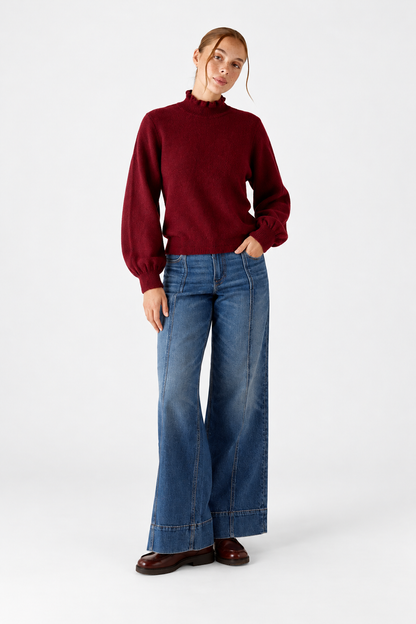 Sabrina Sweater - Cabernet