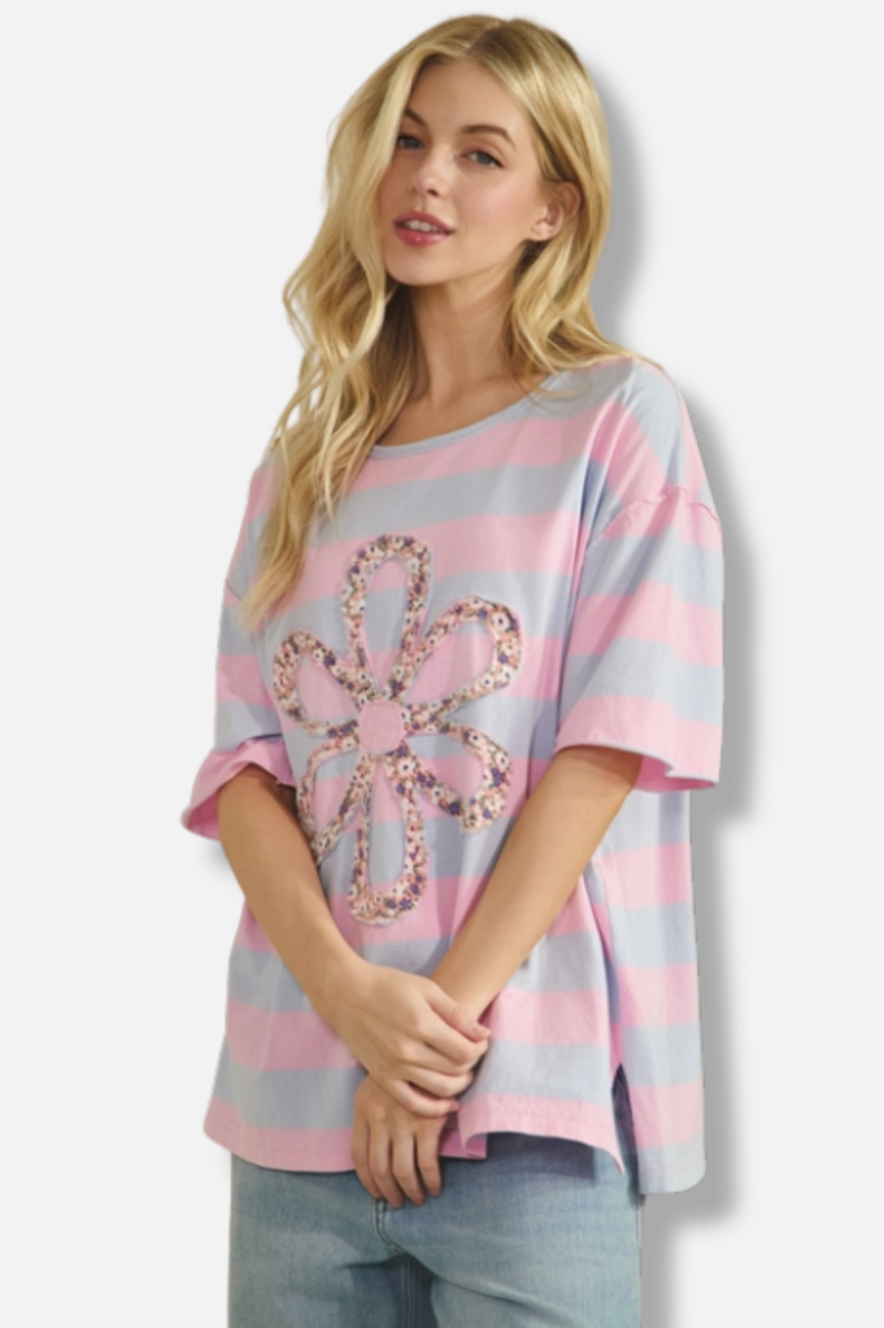 Sweet Bloom Tee - Pink