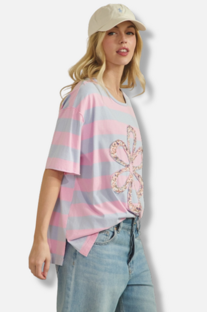 Sweet Bloom Tee - Pink