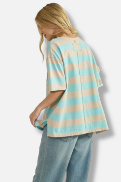 Sweet Bloom Tee - Blue