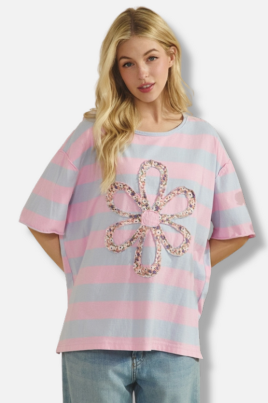Sweet Bloom Tee - Pink