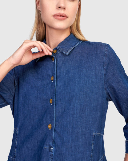 Shirt Dress - Denim