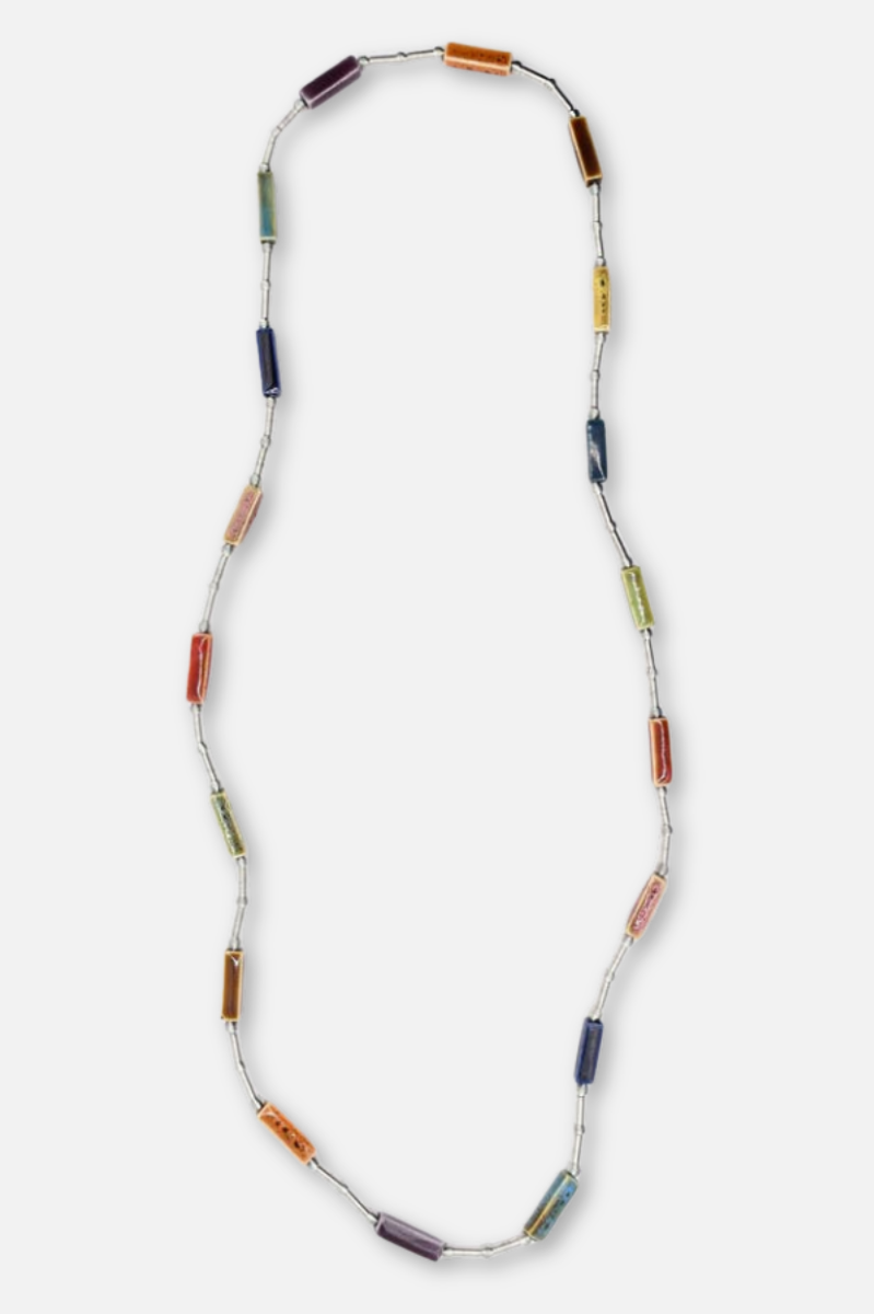 Long Beaded Necklace - Multi Color