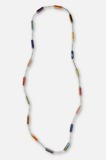 Long Beaded Necklace - Multi Color
