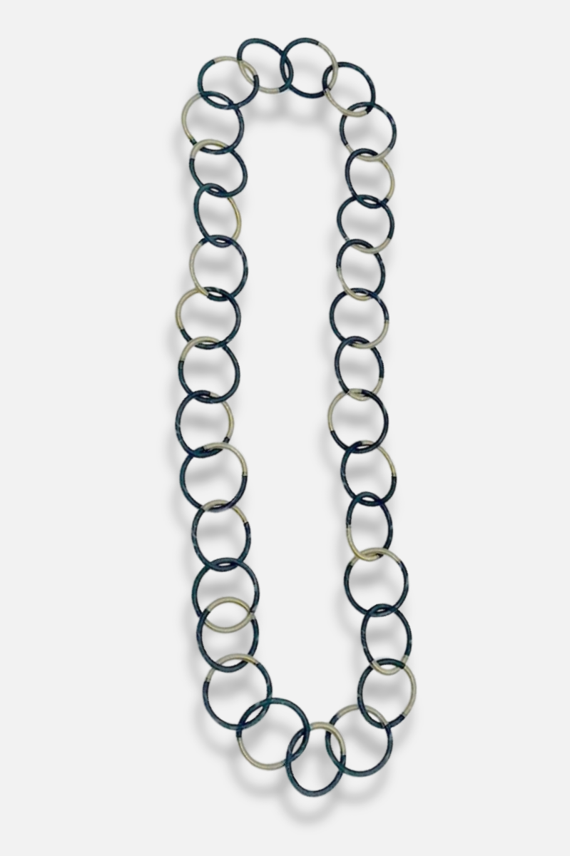 Single Loop Necklace - Bronze & Black