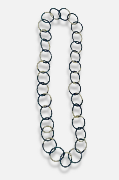 Single Loop Necklace - Bronze & Black