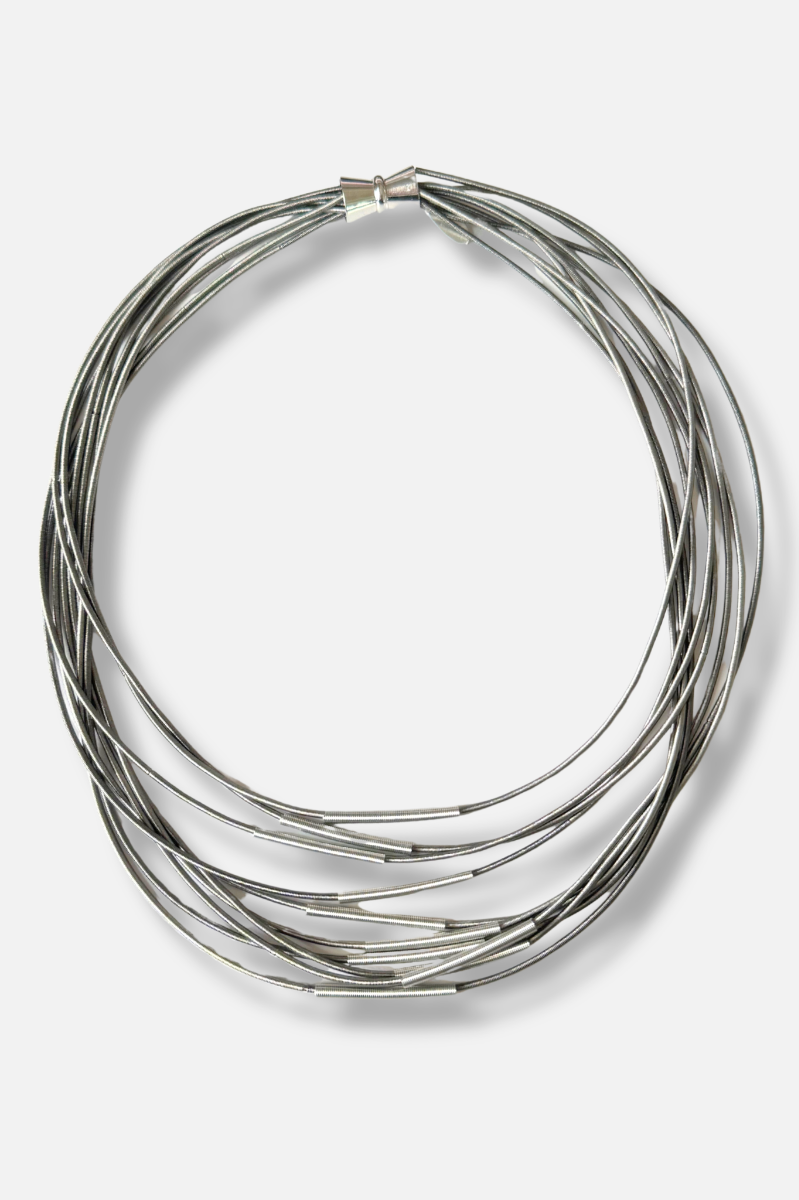 Link & Chain Necklace - Silver 