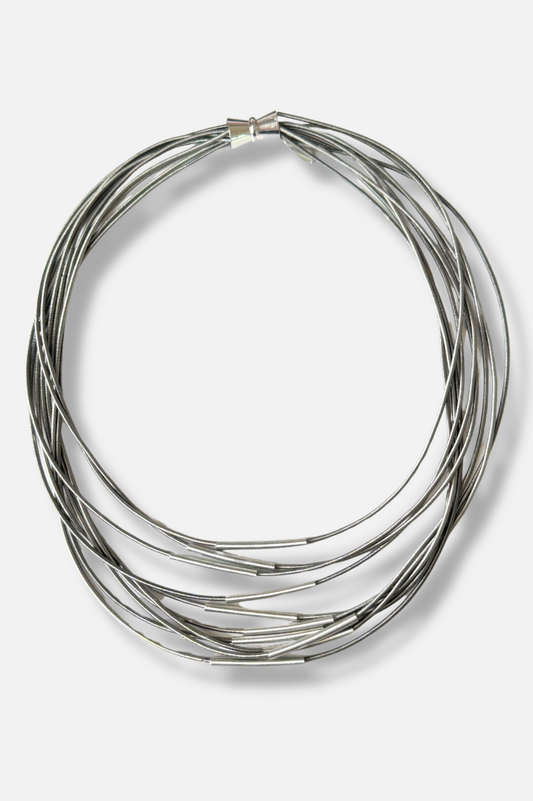 Link & Chain Necklace - Silver 